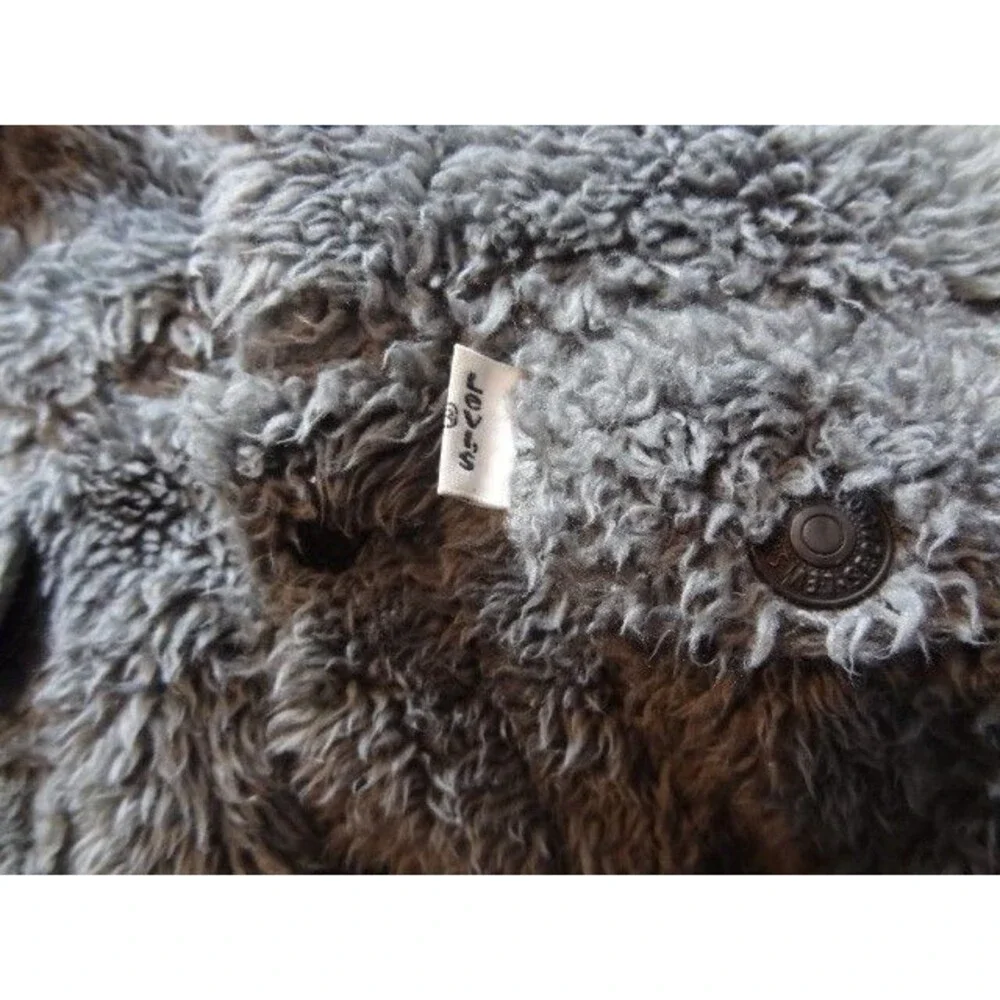 Levi Strauss & CO. Levi Fleece Sherpa Like Snap Up Jacket Baby Toddler 12Mo